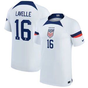 Nike Rose Lavelle USWNT 2022/23 Home Breathe Stadium Replica Player Jersey NWT L